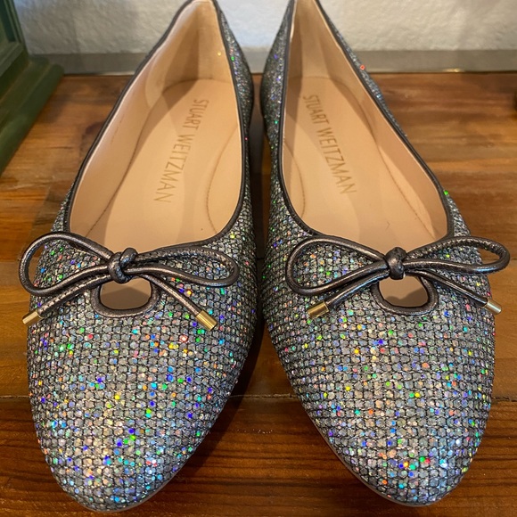 Stuart Weizman glitter ballet flats - Picture 7 of 9